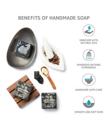 Buy Bombay Shaving Company Charcoal Deep Cleansing Bath Soap with Coffee Granules - Anti-Pollution Effect 100g | International Shipping Available - Buy Online on GoSupps.com