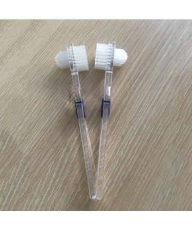 3-Piece Double-Sided Denture Brush Set - Effective Tooth Cleaning Brushes for Dentures & Tooth Care - International Shipping Available - Buy Online on GoSupps.com
