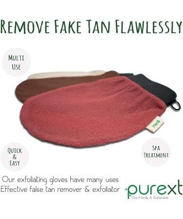 PureXT 3 Exfoliating Gloves - Kessa Hammam Body Scrubber - Fake Tan Remover Mitts - Buy Online on GoSupps.com