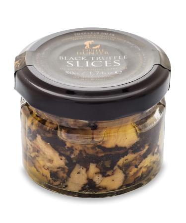 TruffleHunter - Black Truffle Slices - Preserved Truffles in Extra Virgin Olive Oil - 1.74 Oz 1.74 Ounce (Pack of 1)