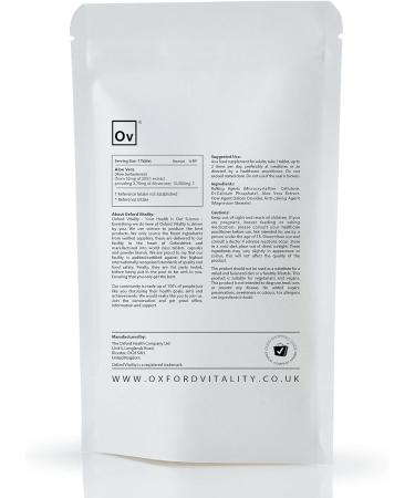 Aloe Vera 10,000mg Extract Tablets | 3.75mg Aloverose | Vegan | Oxford Vitality | 120 Count - Buy Online on GoSupps.com