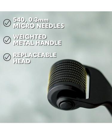 Beard Club Derma Roller & Biotin Beard Growth Spray - 540 Titanium Microneedles for Optimal Beard Care & Growth - Vitamin B7 & B5 Infused - Perfect for Men & Women - Buy Online on GoSupps.com