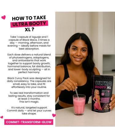 Curvy Fruit Maximum Booty Growth Ultra Booty Powder with Aguaje + Black Maca Glute Volume Supplement for Women - Buy Online on GoSupps.com