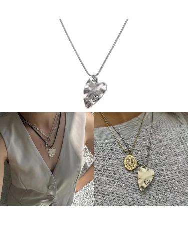 Oralgo Heart Follower Necklace - Titanium Steel Choker & Love Trailer Jewelry | Perfect Gift for Women - B Black Rope Model - Buy Online on GoSupps.com