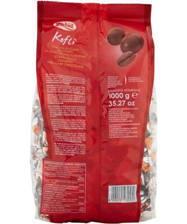  Italian Gourmet E.R. Zaini Kofli' Dark Chocolate Coated Coffee Beans 1000g + Italian Gourmet Polpa 400g - Buy Online on GoSupps.com