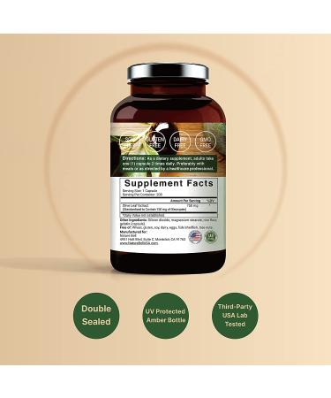 Olive Leaf Extract 750mg | Maximum Strength 20% Oleuropein | 200 Counts - Immune & Circulation Support | Non-GMO - Buy Online on GoSupps.com