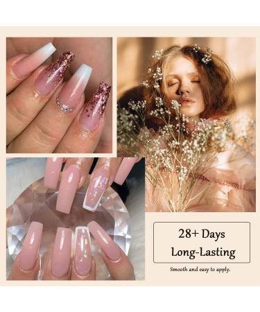 VNICESLI 4-Piece Gel Nail Polish Set | 7-in-1 Assembly Gel & Builder Base Gel for Perfect UV/LED Nails - Clear & Nude Shades - Buy Online on GoSupps.com