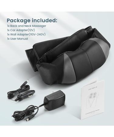 Shoulder Neck Massager with Heat - 3D Shiatsu Kneading Back Massage Device for Muscle Pain Relief | International Shipping - Buy Online on GoSupps.com