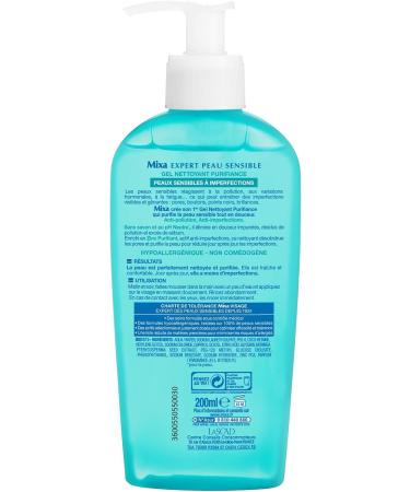Mixa Expert Sensitive Skin - Anti-Imperfections Soap-Free Cleansing Gel - 200 ml - Pack of 2 - Buy Online on GoSupps.com