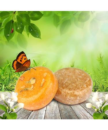 PHOGARY 2PCS Shampoo Bar Hair Soap Various Fragrances Natural Plant Essence Shampoo for Dry and Damaged Hair (Jasmine + Honey) - Buy Online on GoSupps.com