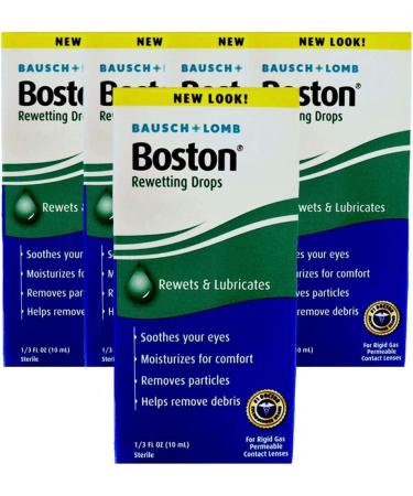 Bausch & Lomb Boston Rewetting Drops 10 mL (Pack of 5)
