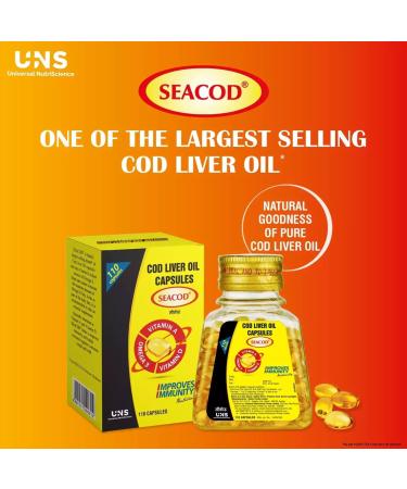 BlueQueen Cod Liver Oil Capsules B-Complex - 110 Capsules - Buy Online on GoSupps.com
