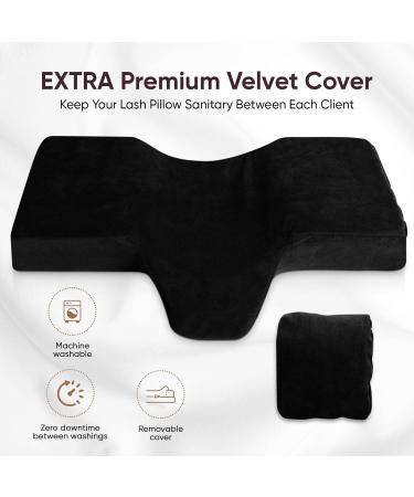 Navizam Memory Foam Lash Pillow for Eyelash Extensions + Extra Case - Ergonomic Neck Support - Buy Online on GoSupps.com