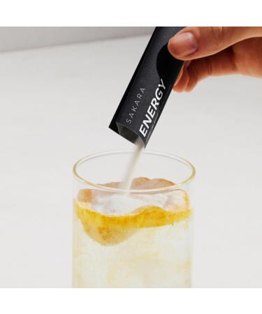 SAKARA Energy Effervescents - 15 Sugar-Free Electrolytes Packets with Vitamin B12 & L Theanine | Flavored Hydration Powder for Energy Boost - Buy Online on GoSupps.com
