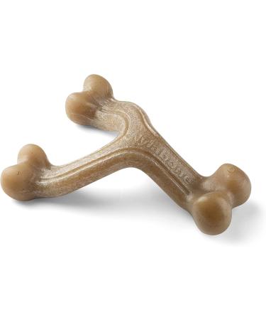 Nylabone Maximum Strength Robust Extreme Gourmet Wishbone Dog Chew Toy - Bacon Flavor for Large Dogs (0-23kg) - Durable Playtime & Dental Health - Buy Online on GoSupps.com