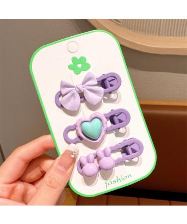 Girl's Bangs Broken Hair Finishing Hairpin Children's Forehead Clip Baby Cartoon Barrettes Little Girl's Back Headwear 9979 M Pink pig hair clip 5 - Buy Online on GoSupps.com