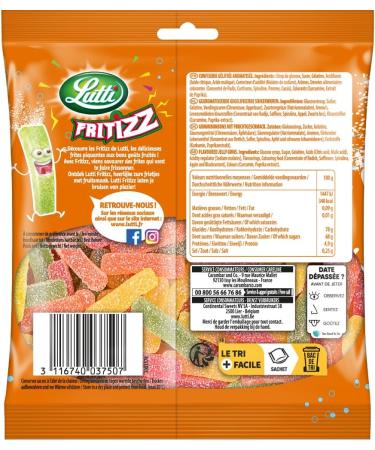 Lutti Fritizz 100 g Jaune vert orange 100g - Buy Online on GoSupps.com