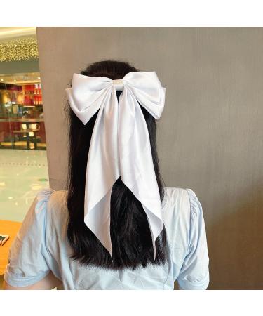 Duories Large 40cm Elegant Fabric Hair Clip for Women & Girls - Versatile Hair Accessories for Thick & Thin Hair - White - Buy Online on GoSupps.com