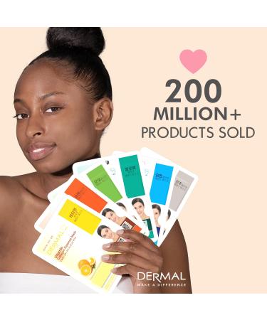 Dermal Collagen Essence Facial Mask Sheet 16 Pack B - Korean Face Mask Combo for All Skin Types - Buy Online on GoSupps.com