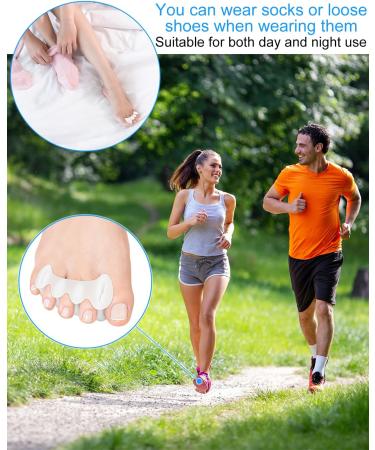 Bunion Toe Separators & Toe Spacers for Men & Women - Silicone Toe Straighteners for Hammertoe & Curled Toes (Sizes S Women 5-9 Men 6-7) - Achieve Pain Relief & Correct Toe Alignment - Buy Online on GoSupps.com