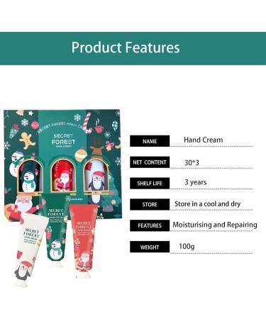  Alelyer Christmas hand cream set moisturizing and nourishing cream for dry cracked and flaky hands fast absorption Christmas gift for women and men - Buy Online on GoSupps.com