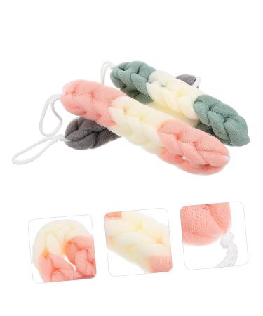 3pcs Bathing Loofah Scrubber Set - Shower Supplies for Women | Polyester Cotton Back Rub & Clean | International Shipping Available - Buy Online on GoSupps.com