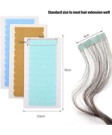 EHDIS 72 Pcs Hair Extension Tapes with Scraper - Double Sided Hair Tape for Extensions, Wigs & Toupees - Buy Online on GoSupps.com