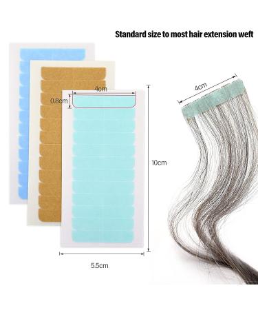 EHDIS Hair Extension Tape Tabs - 9 Sheets Double Sided Adhesive Tapes with Glue Remover Scraper Tool Set - Buy Online on GoSupps.com