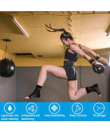 Darryy Compression Socks - 4 Pairs for Men & Women (2 Black 2 White L/XL) | Premium Comfort & Support for All-Day Wear - Buy Online on GoSupps.com