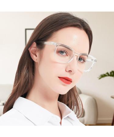 Buy 4 Packs of Large Clear Reading Glasses 2.0 for Women | Blue Light Blocking Readers | Multiple Strengths Available - Buy Online on GoSupps.com