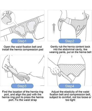 Adjustable Hernia Belt Truss - Pain Relief Support for Groin & Sports Hernia | Removable Compression Pad | Size X - Buy Online on GoSupps.com