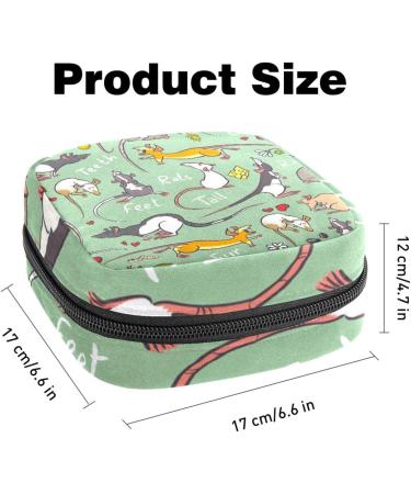 Women's Rat Pattern Binding-Up Bags | Tampon Storage & Zip Pocket Bags - Multipurpose Menstrual Accessories - Buy Online on GoSupps.com