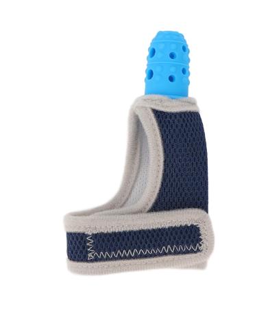 Baby Finger Protector & Teething Ring - Breathable Silicone Glove in Blue for Anti-Thumb Sucking Protection - Buy Online on GoSupps.com