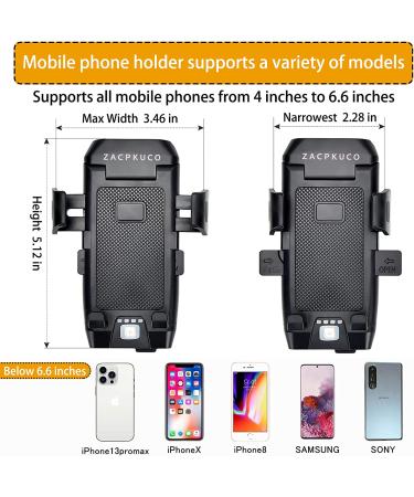 3-in-1 Bike Light Set with Phone Mount - USB Rechargeable LED Headlight and Taillight for All Bicycles | 360 Rotation, 3 Modes, Power Bank - Easy to Install - Buy Online on GoSupps.com