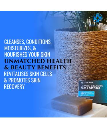 Saniderm Hydrating Tattoo Healing Soap with Sea Buckthorn Oil - 3.5 oz Bar - Buy Online on GoSupps.com