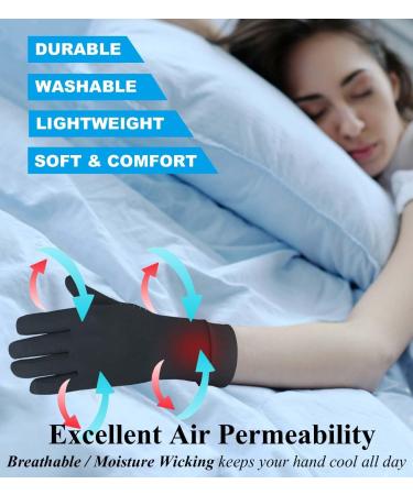 Shop Copper Arthritis Gloves for Carpal Tunnel Relief | Full Finger Compression Gloves for Pain & Swelling - Touchscreen Tips (Medium - Buy Online on GoSupps.com