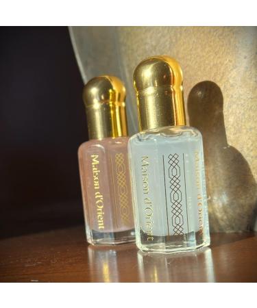 Maison d'Orient Tahara Collection 2x6mL | Pink Musk & White Musk Body Oil Perfume for Women | Arabian Perfume Oils | Arab Perfumes for Women (Perfumes Arabes de Mujer - Almizcle Blanco y Rosa) 2 x 6mL Samples - Buy Online on GoSupps.com