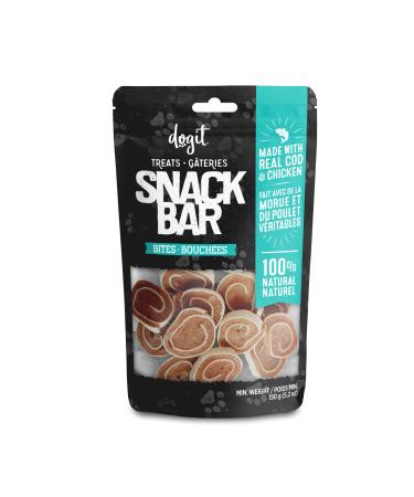 Dogit Snack Bar Dog Treats Cod & Chicken Bites 150 g Dog Treats for Large Dogs Dog Chews Friandise Pour Chien Rawhide Dog Chews Gaterie Pour Chien