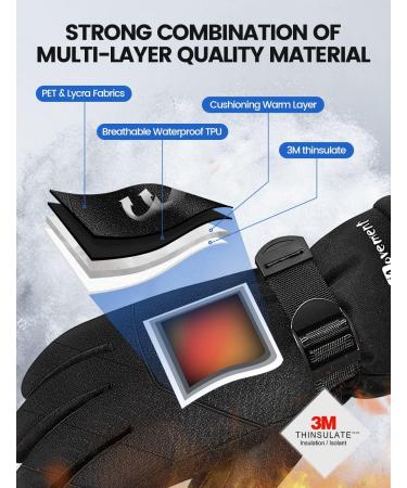 UJUJIA Winter Gloves | Unisex Snow Gloves with Touchscreen Fingers | Fleece Lining | 3M Thinsulate | Medium - Buy Online on GoSupps.com