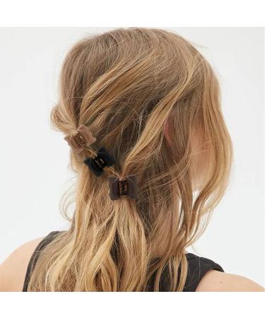 16 PCS Small Matte Claw Hair Clips for Women & Girls - Strong Hold NonSlip Design in Multi Color - Cute Hair Accessories for Thin Hair - 4 Shapes Included - Buy Online on GoSupps.com