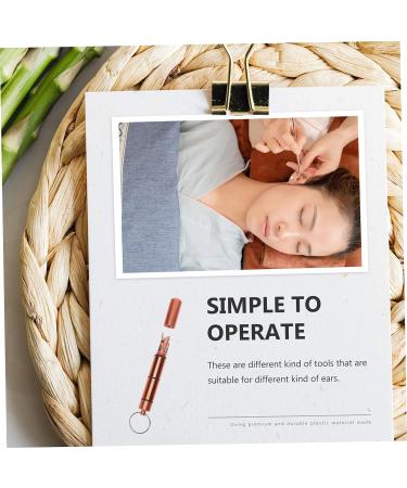 Premium Ear Cleaning Kit - Stainless Steel Golden Ear Curette Spoon & Brush Set - Buy Online on GoSupps.com