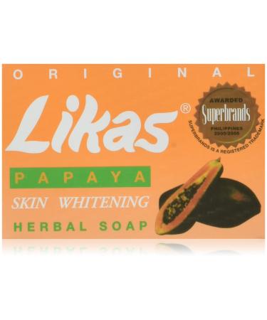 Likas Original Papaya Skin Whitening Herbal Soap By Trinidad Cosmetics Laboratory - 135 Grams