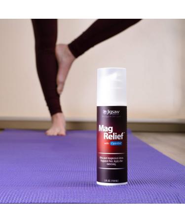 Jigsaw Health MagRelief Magnesium Lotion 5oz - Natural Muscle Relaxation and Pain Relief - Buy Online on GoSupps.com