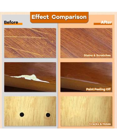 Furniture Markers Touch Up Kit - 7 Natural Colors for Wood Repair | Scratch & Stain Fix with Wood Pens & Putty - Ideal for Maple Oak Walnut & More - Buy Online on GoSupps.com