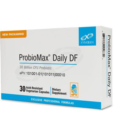 XYMOGEN ProbioMax Daily 30B - Vegetarian Dairy & Gluten Free Probiotics for Digestive Health - Women's & Men's Probiotic Nutritional Supplements - Formerly ProbioMax Daily DF (30 Capsules)