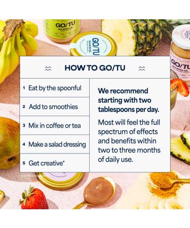 GO/TU Sea Moss Gel 16oz Mango | Pure, Shelf-Stable Superfood | Nature s Multivitamin Mango 16 Ounce (Pack of 1) - Buy Online on GoSupps.com