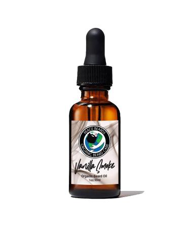 Peace Beards Vanilla Smoke Organic Beard Oil for Men Natural Beard Conditioner & Moisturizer Vegan & Plant-Based 1 oz