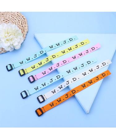 Dolotta 25Pcs WWJD Webbing Bracelets - Religious Christian Woven Wristbands for Men and Women - Perfect for fundraisers and events - Buy Online on GoSupps.com