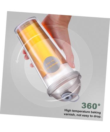 Zerodeko Cup Glass Coffee Drinking Sippy Milk Tea Water Double-Deck Double-Layer Practical Plastic Container 21.5 9cm As Shown - Buy Online on GoSupps.com