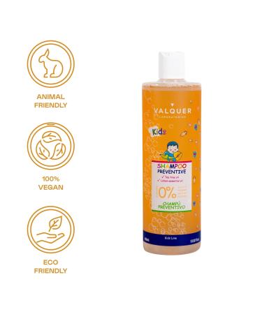 Preventive Shampoo for Kids | Valquer Laboratorios | Lice Prevention with Tea Tree Oil | Vegan & 300ml | Safe for School Use - Buy Online on GoSupps.com